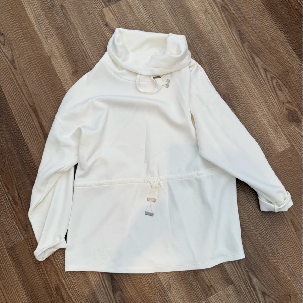 Scoop scuba knit top